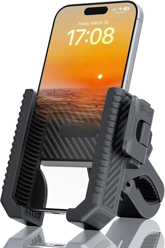 Wonwood_direct Motorrad Handyhalterung, Handyhalterung Fahrrad Handy Motorradhalterung, 360°Lenker Halter Handy Halterung Fahrradlenker für E Scooter für iPhone, Samsung und Smartphone