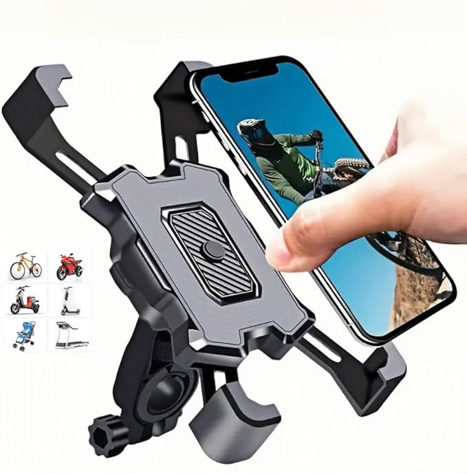 Fahrrad Handyhalterung Motorrad Handy Halterung Telefonhalterung Mtb Bici Moto Handyhalter Universal Lenker Holder Smartphone Rennrad Scooter 360°drehbar Für iPhone Samsung Galaxy Huawei Xiaomi Oppo