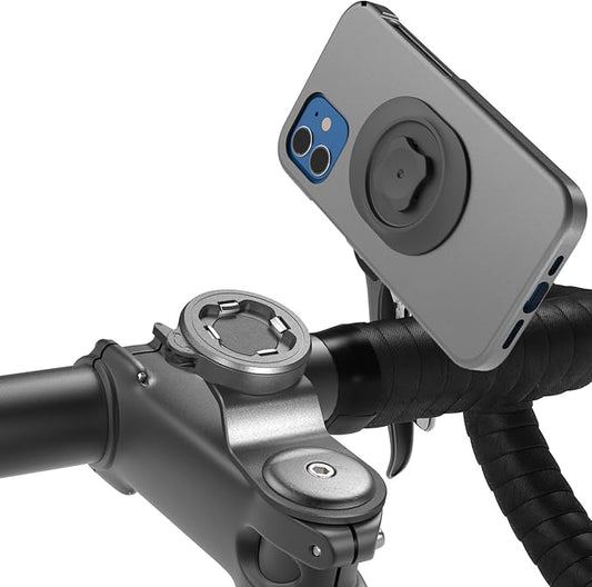Handyhalterung Fahrrad Lenker, Handyhalter Fahrrad - Stabil & Sicher Alu Handy FahrradHalterung, Smartphone Halterung Renrrad/Mountainbike/MTB/Gravel Bike Vorbau - Leichtes & Kompaktes