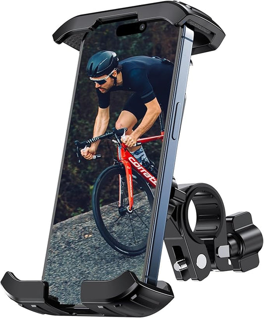 Miracase 2025 Handyhalterung Fahrrad Universal:Handyhalterung Fahrrad Lenker fur Scooter/Roller,Kompatibel mit iPhone 16/15/14/13/12Pro Max und Galaxy s25/s24/s23/s22 Ultra