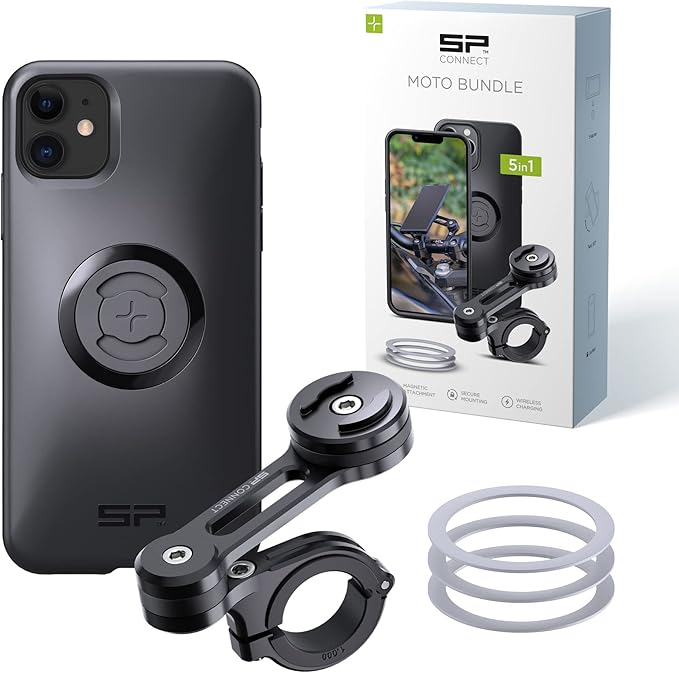 SP CONNECT Moto Bundle | SPC+ | kompatibel mit iPhone 11/XR | Handyhalter für Motorrad Bike Moped Roller | Gadget Halterung für Navi