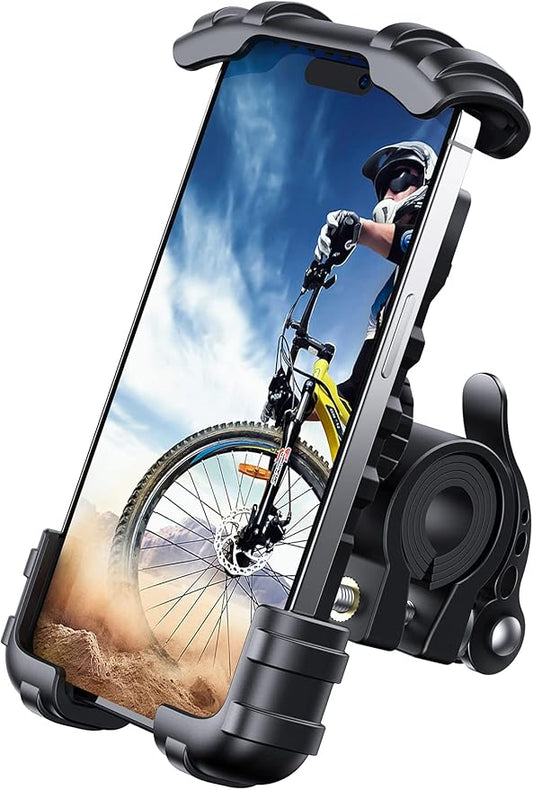 Lamicall Handyhalterung Fahrrad, Handyhalter Motorrad - Universal 360° Fahrrad Halter für iPhone 16/15/14 Pro Max Plus, SE, 13/12 Pro Max Mini, 11 Pro Max, Xs, XR, X, 8, Samsung S23 S22, Smartphone
